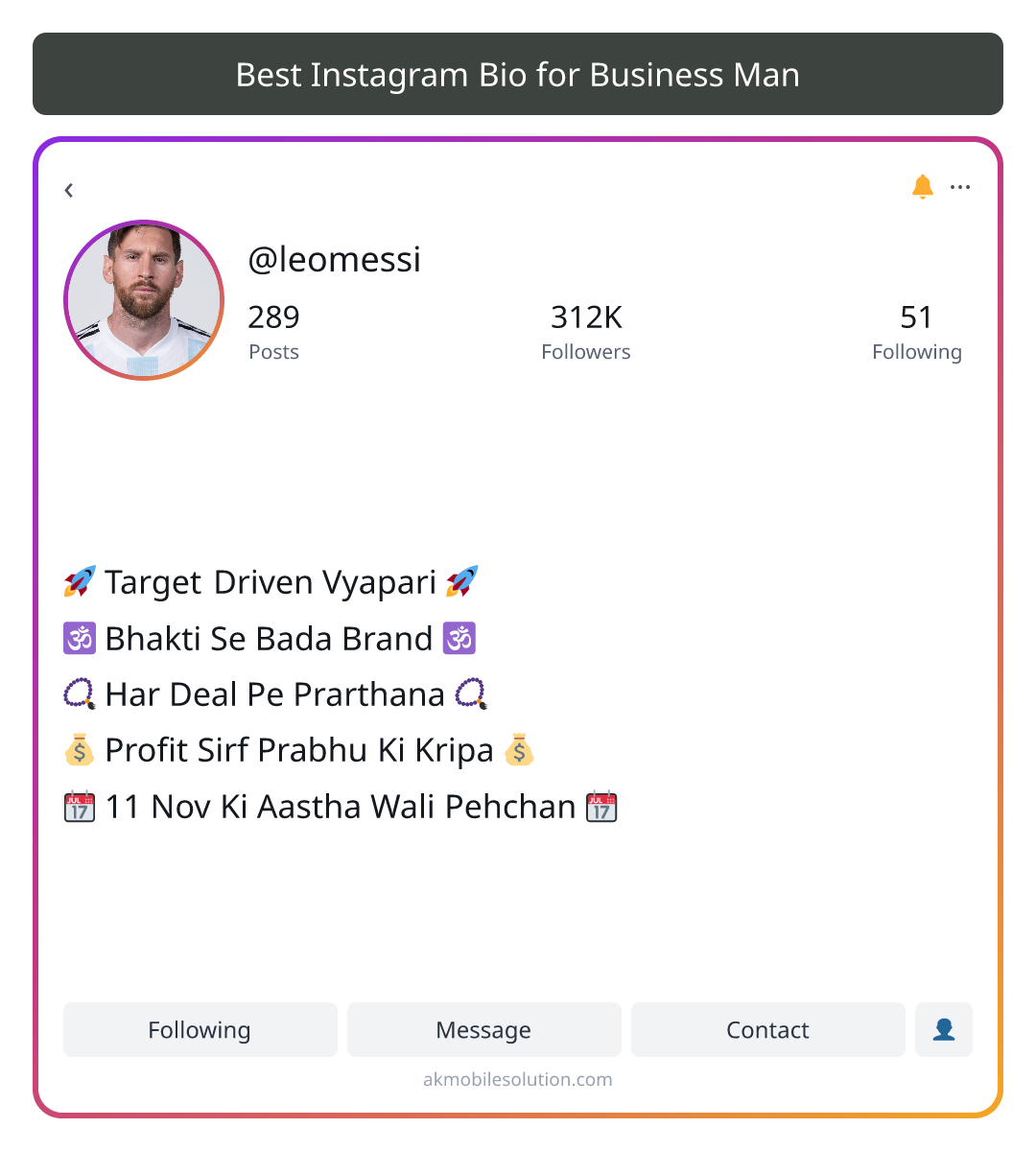 Best Instagram Bio for Business Man - insta bio for business man