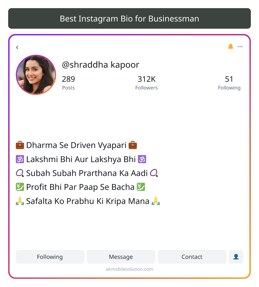 Best Instagram Bio for Businessman - insta bio for business man