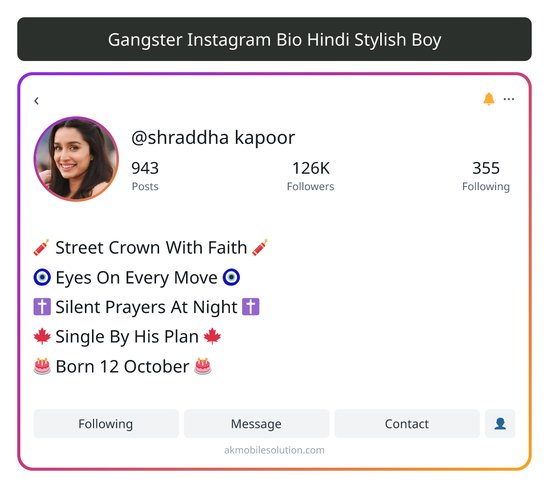 Gangster Instagram Bio Hindi Stylish Boy - best instagram bio for boy