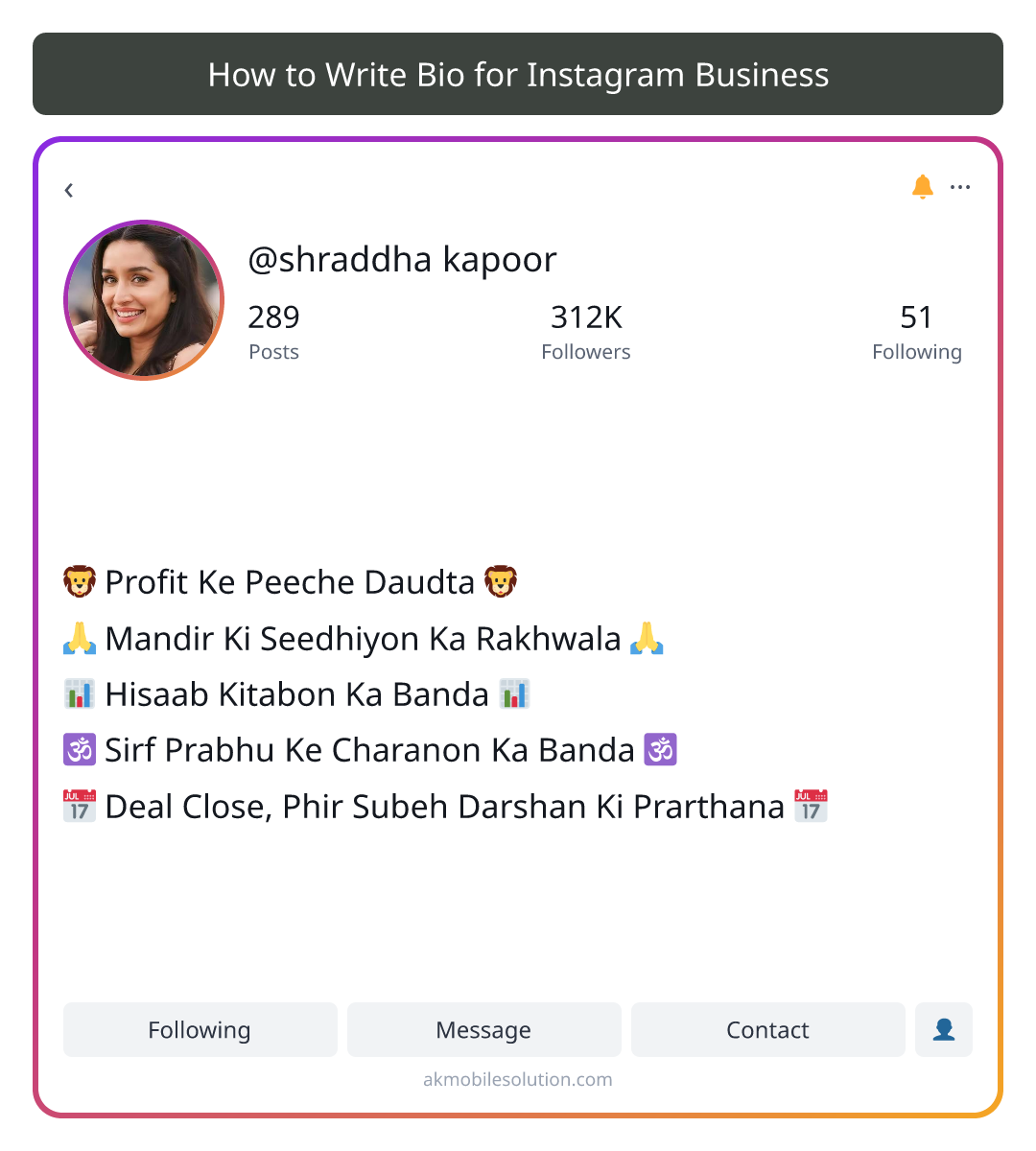 How to Write Bio for Instagram Business - insta bio for business man