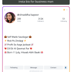 insta bio for business man