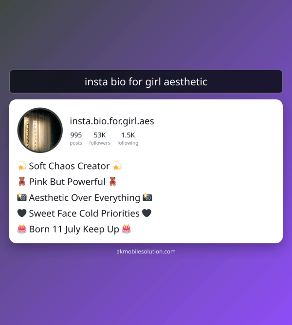 [40+] Insta Bio for Girl Aesthetic 2026 – Top Unique Collection
