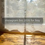 instagram bio 2026 for boy