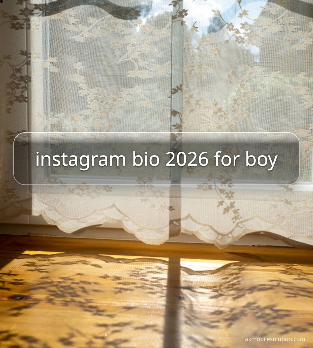instagram bio 2026 for boy