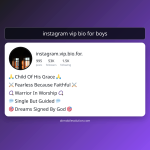 instagram vip bio for boys