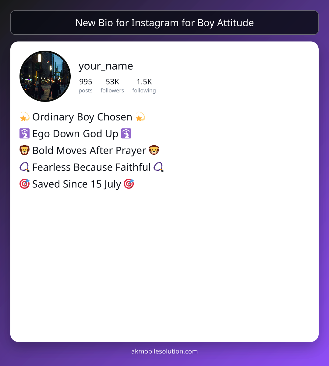 New Bio for Instagram for Boy Attitude - instagram bio 2026 for boy