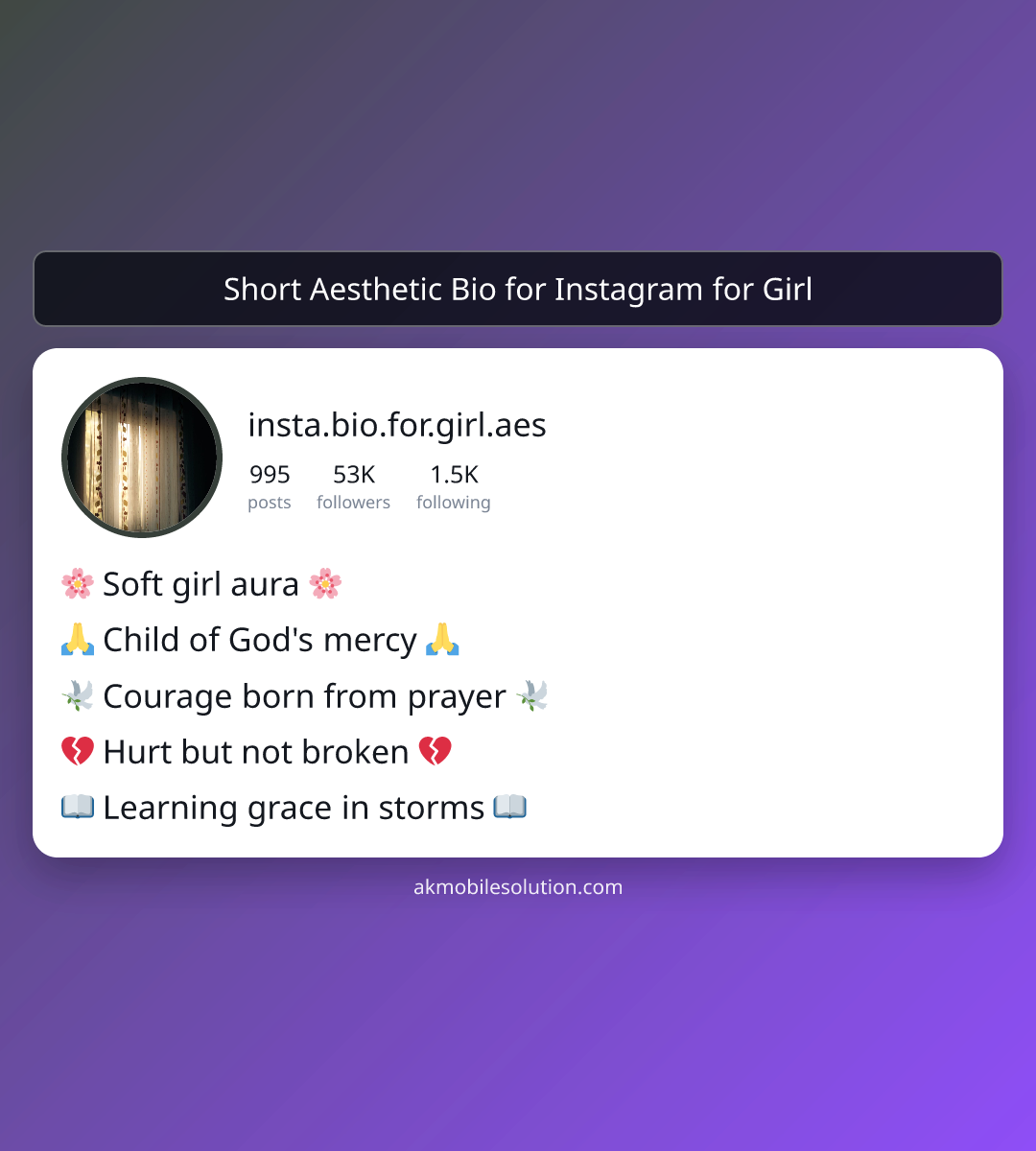 Short Aesthetic Bio for Instagram for Girl - insta bio for girl aesthetic